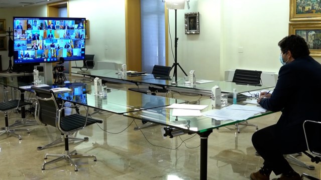 López Miras participa en la reunión telemática de dirigentes autonómicos