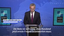 Nato verlangt von Russland Offenlegung von Nowitschok-Programm