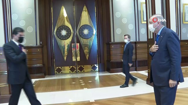 Cumhurbaşkanı Erdoğan, IKBY Başkanı Neçirvan Barzani’yi kabul etti