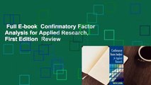 Full E-book  Confirmatory Factor Analysis for Applied Research, First Edition  Review