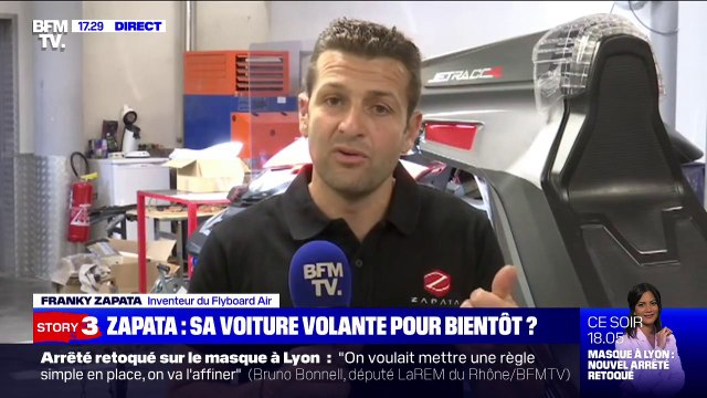 Voiture volante: Franky Zapata envisage une utilisation dans les cas d'urgence