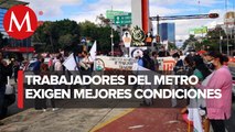 Trabajadores del Metro exigen mejores condiciones laborales y aumento de sueldo