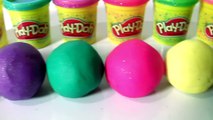 Play Doh Sparkle Surprise Balls with Paw Patrol Skye and Shimmer and Shine by Funtoys