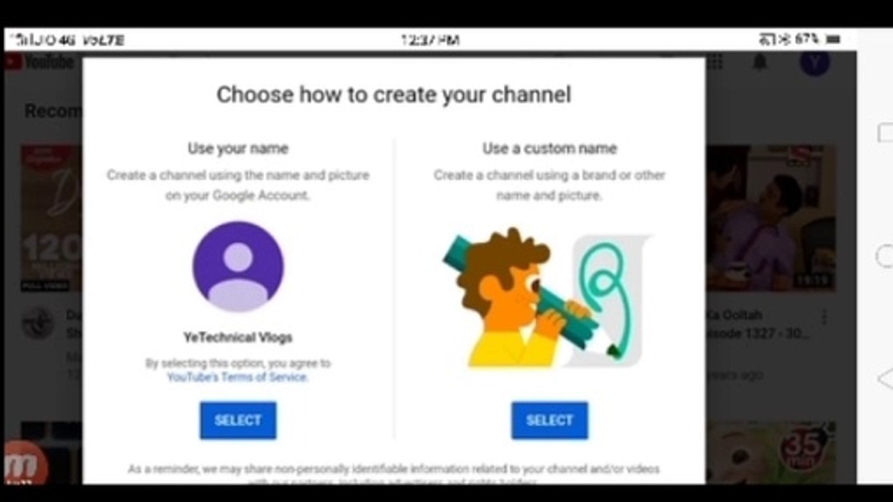 Part 1 | How To Create A Youtube Channel In Hindi On Mobile 2020, Mobile Se Youtube Channel Kaise Banaye 2020
