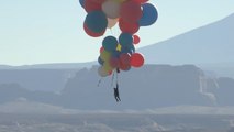 David Blaine Floats To 24,000 Feet With Helium Balloons