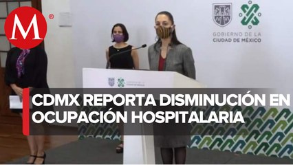 CdMx lleva 3 días de baja en ocupación hospitalaria por covid-19: Sheinbaum