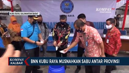 BNN Kubu Raya Musnahkan Barang Bukti 4 Ons Sabu