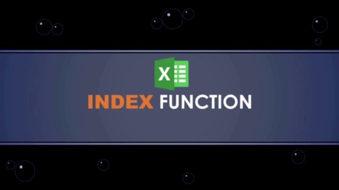 How to use Index Function Array & Reference