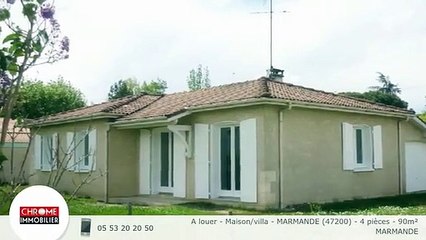 A louer - Maison/villa - MARMANDE (47200) - 4 pièces - 90m²