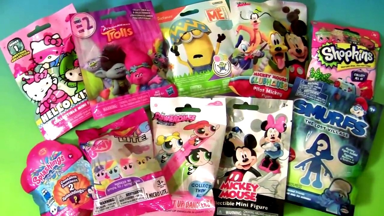Blind Bags Collection Powerpuff Girls, Splashlings, Sanrio Hello Kitty, TROLLS, Shopkins by