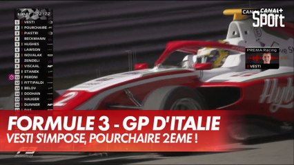 Vesti vainqueur, Pourchaire 2ème - GP d'Italie Formule 3