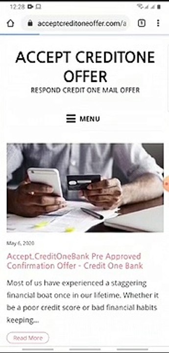 How to apply Creditone Bank