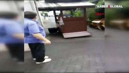 Çevredeki esnafa ve çalan alarma aldırmadan atölyeyi böyle soydular