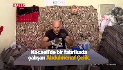 Tasarladığı yürüteçlerle felçli hayvanları hayata bağlıyor