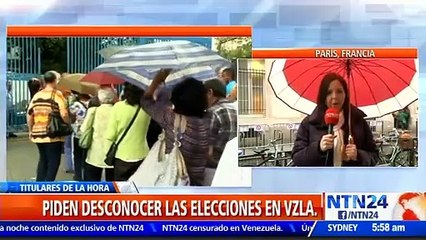 Piden desconocer las elecciones en Venezuela