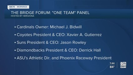 Arizona sports leaders participate in Bridge Forum