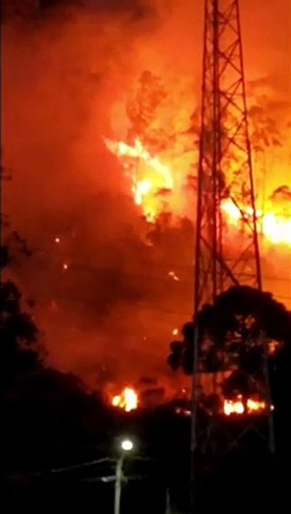 Incêndio de grandes proporções atinge Santa Ter...