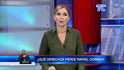 Rafael Correa queda inhabilitado de ocupar un cargo público, a pesar de cumplir la pena por delito de cohecho