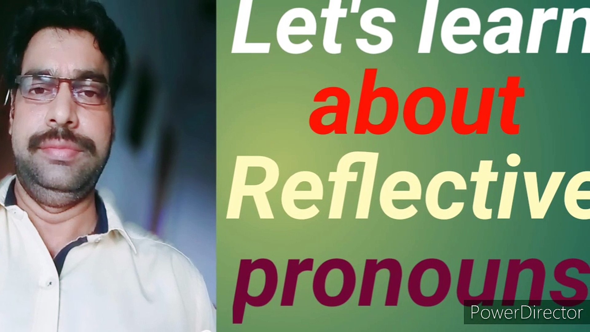 Educational Series,educational series, Reflexive pronouns, english grammar, parts of speech, hindi g