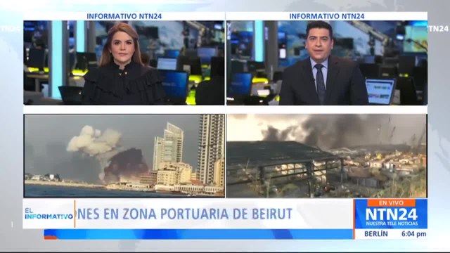 Muertos y heridos tras explosiones en puerto de Beirut