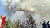 Samandağ’daki orman yangını büyüyerek devam ediyor