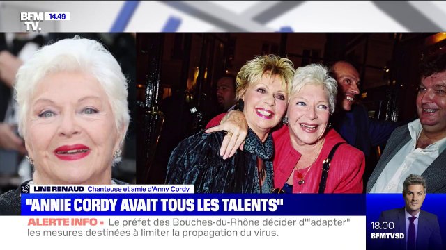 Mort d'Annie Cordy: Line Renaud salue la mémoire d' une artiste immense