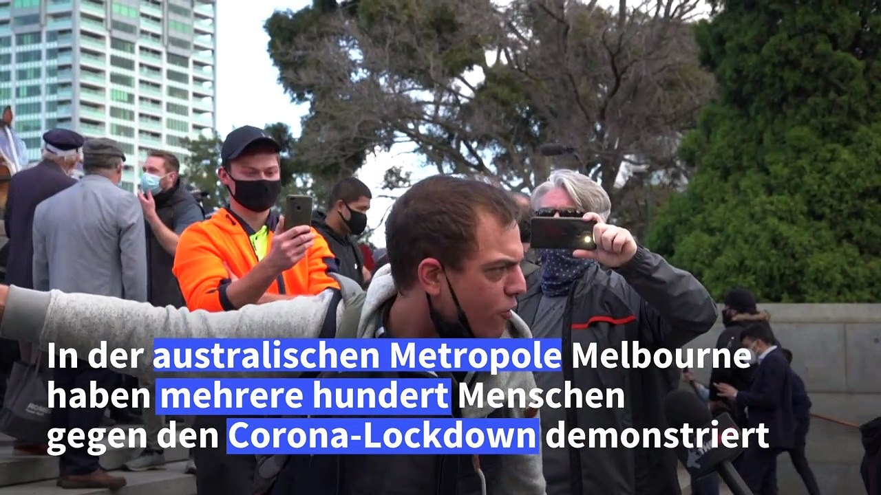 Festnahmen bei Protesten gegen Corona-Lockdown in Melbourne