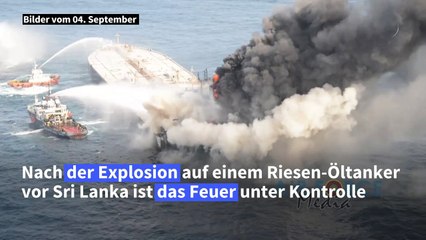 Vor Sri Lanka verunglückter Öl-Tanker von Küste weggeschleppt