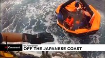 Japanese coastguard rescues second survivor from capsized cattle ship