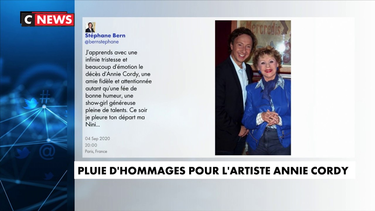 Pluie d'hommages pour Annie Cordy