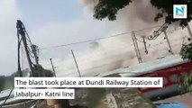 Blast at Jabalpur- Katni Railway line damaged electricity pole