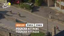 #TDF2020 - Étape 8 / Stage 8 - Pogacar attaque, seuls Roglic et Quintana peuvent suivre ! / Pogacar attacks only Roglic and Quintana can follow