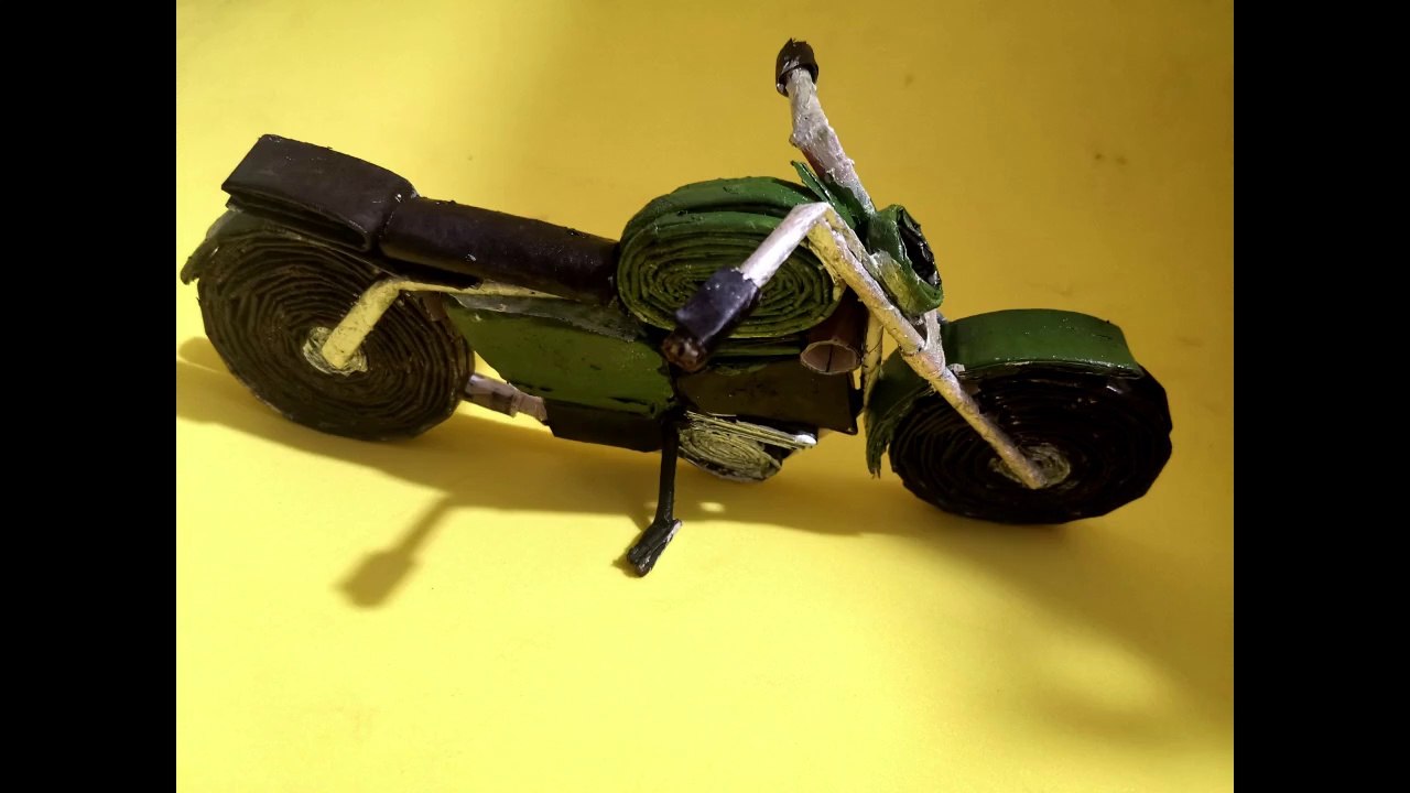 Newspaper Bike || Motorcycle using newspaper || Newspaper Crafts