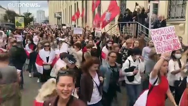 Thousands of women protest in Belarus demanding Lukashenko's resignation