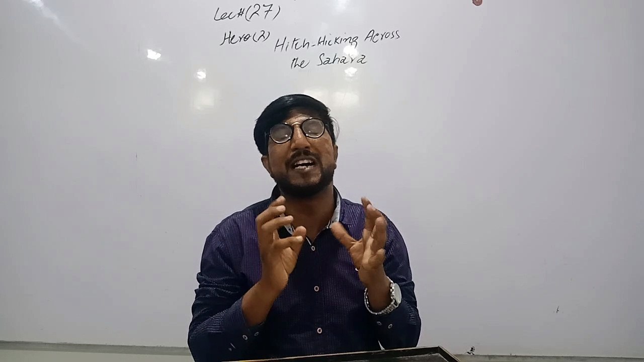 Lecture27_ Hero 2_HitchHicking Across The Sahara (e) video Dailymotion