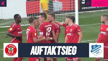 Perfekter Hessenliga-Start: Burggraf schießt Dreieich zum Auftaktsieg | SC Hessen Dreieich - SV Buchonia Flieden (Hessenliga)