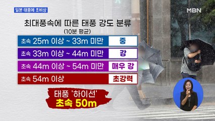 태풍 '하이선' 내일 일본 상륙 …생필품 사재기 극심