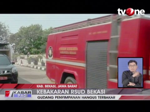 Gudang Penyimpanan RSUD Bekasi Hangus Terbakar