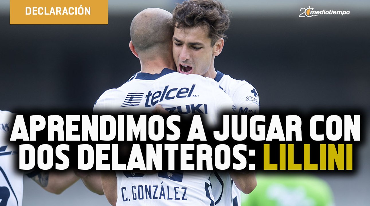 'Aprendimos a jugar con dos delanteros'; Lillini destacó a sus Pumas invictos