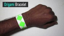 Easy Origami Bracelet | How to Make A Paper Bracelet with Origami | Handmade Paper Bracelet | Origami Friendship Bracelet