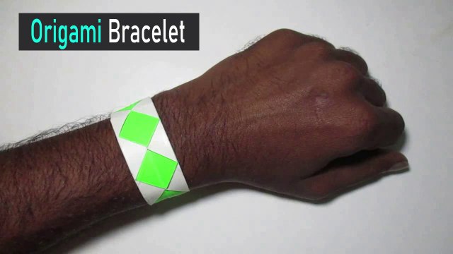 Easy Origami Bracelet | How to Make A Paper Bracelet with Origami | Handmade Paper Bracelet | Origami Friendship Bracelet