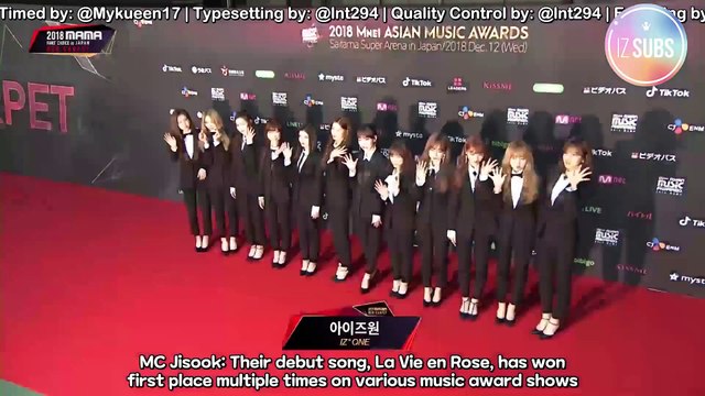 [ENG SUB] 181212 [MAMA JAPAN] Red Carpet with IZ*ONE│2018 MAMA FANS' CHOICE in JAPAN