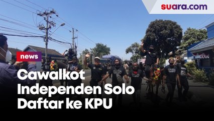 Tunggangi Kuda Hitam, Cawalkot Independen Solo Daftar ke KPU