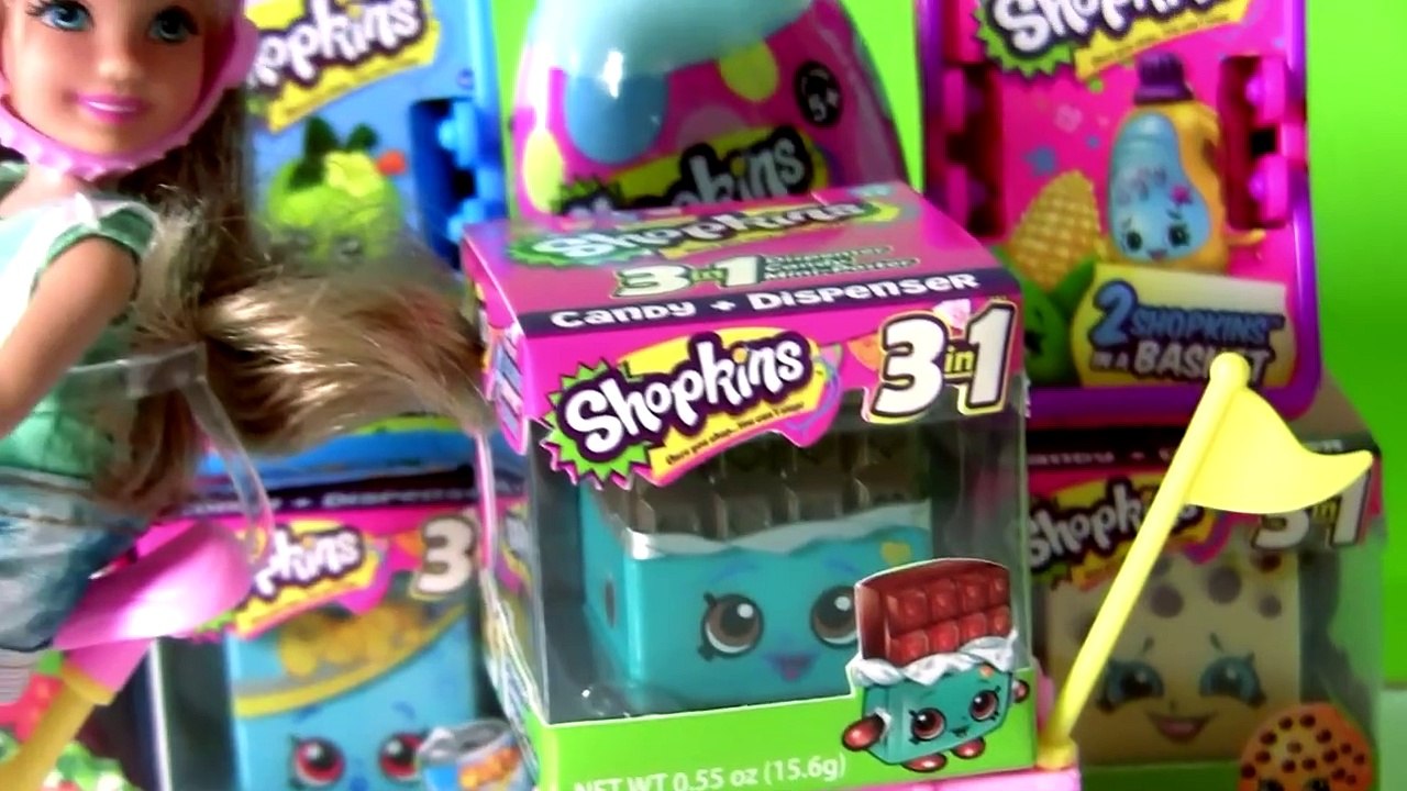 Barbie Opening Shopkins Radz Toy Candy Dispenser 3 in 1 Shopkins