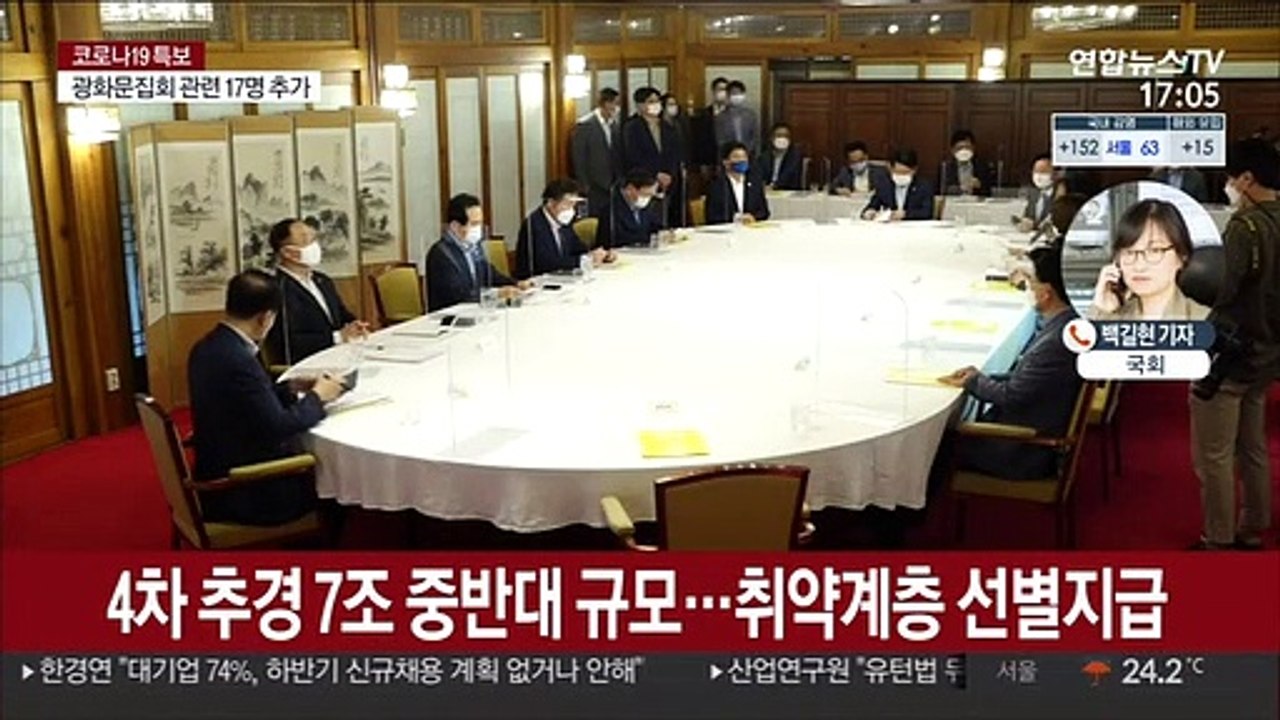 7조원대 규모 4차 추경…취약계층 선별지원