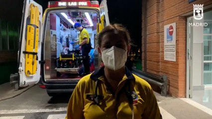 SAMUR-PC explica la intervención a un ciclista atropellado