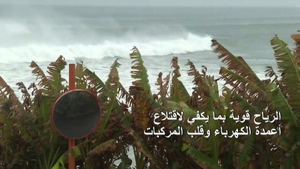 الإعصار هايشن يقترب من اليابان مصحوبا برياح عنيفة وأمطار غزيرة