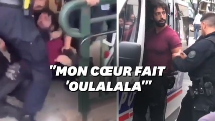 Ademo de PNL interpellé: les images d'une arrestation mouvementée