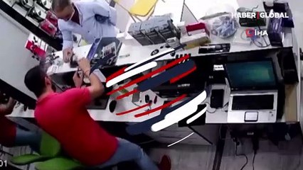 Telefon bataryasının alev aldığı anlar kamerada