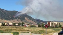 Plane Drops Fire Retardant to Control Montana Wildfire